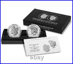 2023 S $1 Reverse Proof Silver Morgan and Peace Dollar Set OGP