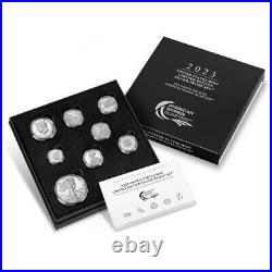 2023-S Limited Edition Silver Proof Set 8pc Set Box, OGP & COA