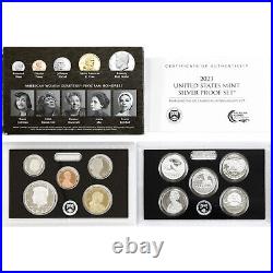 2023 S Proof Set Original Box & COA No Hat 10 Coins 99.9% Silver