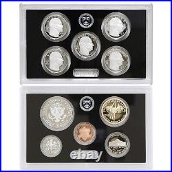 2023 S Proof Set Original Box & COA No Hat 10 Coins 99.9% Silver