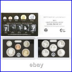 2023 S Proof Set Original Box & COA With Hat 10 Coins 99.9% Silver