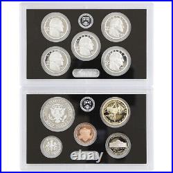 2023 S Proof Set Original Box & COA With Hat 10 Coins 99.9% Silver