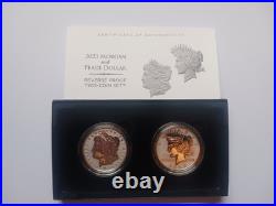 2023-S Reverse Proof $1 Morgan and Peace Silver Dollar 2pc Set Box, OGP & COA 2023-S Reverse Proof $1 Morgan and Peace Silver Dollar 2pc Set Box, OGP & COA
