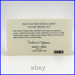 2023-S Silver Proof Set 10-Coin Box Error + Correction + Mint Apology Letter