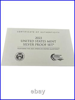 2023 S Silver Proof Set U. S. Mint Original Government Packaging COA