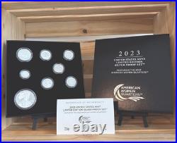 2023 US Mint LIMITED EDITION Silver Proof Set With2023 American Women Quarters