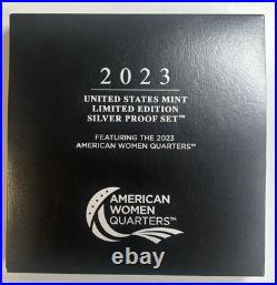 2023 Us Mint Limited Edition Silver Proof Set With Women Quarters Ogp