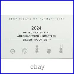 2024 American Women Quarter Silver Proof Set U. S. Mint OGP COA