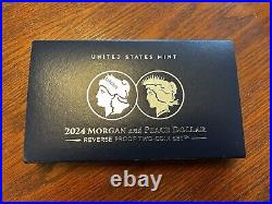 2024 Morgan & Peace Dollar Silver 2 Coin Reverse Proof Set