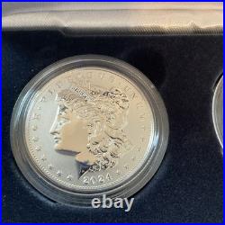 2024 Morgan and Peace Dollar-Reverse Proof Two-coin Set Minted In San Francisco