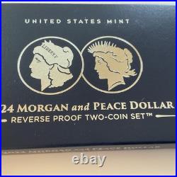 2024 Morgan and Peace Dollar-Reverse Proof Two-coin Set Minted In San Francisco
