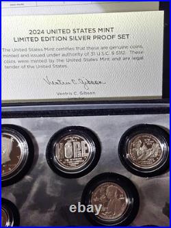 2024 S Proof Silver Eagle Limited Edition Proof Set 24rc In Ogp 2024 S Proof Silver Eagle Limited Edition Proof Set 24rc In Ogp