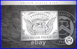2024 S US Mint 10-Coin Silver Proof Set With Box & COA, 24RH, FREE SHIPPING
