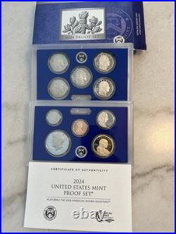 2024-S United States Mint Proof Set 10 Coins with OGP + COA