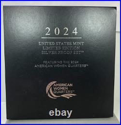 2024 U. S Mint Limited Edition Silver Proof Set withBox & COA (OGP)