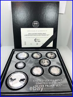 2024 U. S Mint Limited Edition Silver Proof Set withBox & COA (OGP)