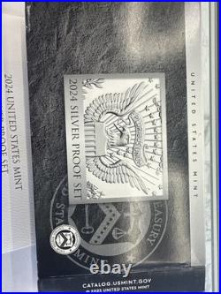 2024s Us Mint Silver Proof Set 10 Coins Box/coa #11329