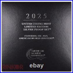2025-S Limited Edition Silver 8-Coin Proof Set (Box and CoA)