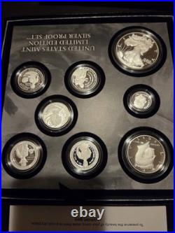 2025-S Limited Edition Silver 8-Coin Proof Set (Box and CoA)