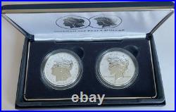 2025-S Morgan & Peace $1 Silver Reverse Proof 2 Coin Set with OGP & COA