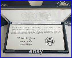2025-S Morgan & Peace $1 Silver Reverse Proof 2 Coin Set with OGP & COA