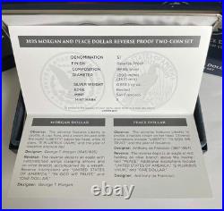 2025-S Morgan & Peace $1 Silver Reverse Proof 2 Coin Set with OGP & COA