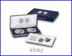 2025-S Morgan & Peace $1 Silver Reverse Proof 2 Coin Set with OGP & COA