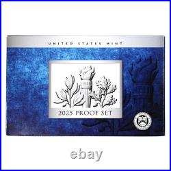 2025 S Proof Set Original Box & COA 10 Coins CN Clad