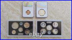 2025 S Silver Proof Set NGC PF 70 Lincoln Cent + Kennedy Half OGP 25RH
