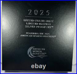 2025-S US Mint Limited Edition Silver Proof Set -Stunning DCAM OGP/COA