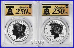 2026-P Morgan and Peace Silver Dollar Reverse Proof Set PR70 FS PCGS Ann Label