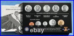2026 S SILVER 5 coin Quarter Set 99% pure 5 silver quarters