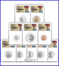 2026 S Silver Proof 10-Coin Set NGC PF70 UCAM First Day of Issue Gaudioso