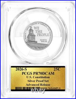 2026 S Silver Proof 10-Coin Set PCGS PR70 DCAM Advanced Release America 250 Gold