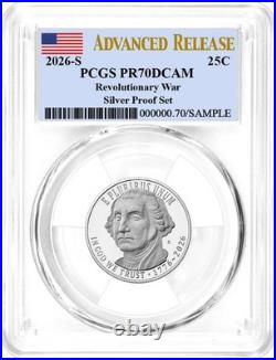 2026 S Silver Proof 10-Coin Set PCGS PR70 DCAM Advanced Release Flag Label