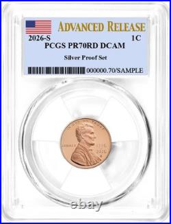 2026 S Silver Proof 10-Coin Set PCGS PR70 DCAM Advanced Release Flag Label