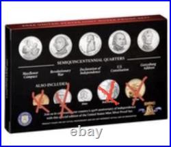2026 S US Proof 99.9% (6) Silver Coins 5 Quarters, 1 Dime. In Mint Box with COA
