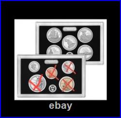 2026 S US Proof 99.9% (6) Silver Coins 5 Quarters, 1 Dime. In Mint Box with COA