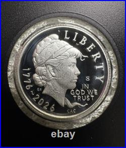 2026 S US Proof 99.9% (6) Silver Coins 5 Quarters, 1 Dime. In Mint Box with COA