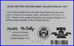 2026 US Mint Silver Proof 10 Coin Set. Be careful what you buy! See description