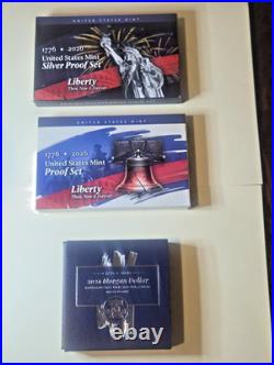 2026 proof set & 2026 silver proof set with 2026 $ silver west point MORGAN ALL 3