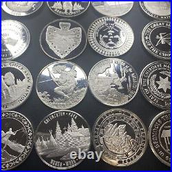 20X Limited Edition Sovereign Nation Proof. 999 Silver Coin Set Franklin Mint