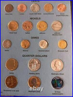 20th century us coin type set