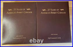 25 Years Of America's Finest Coinage Vol. I & II Complete 1968-1992 Proof Sets 25 Years Of America's Finest Coinage Vol. I & II Complete 1968-1992 Proof Sets