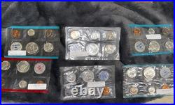 3.69 Troy Oz Of Silver In These. 9 Silver Proof Sets Pre 1964 You Get 6 Sets