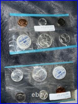 3.69 Troy Oz Of Silver In These. 9 Silver Proof Sets Pre 1964 You Get 6 Sets