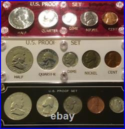 3, Beautiful 1961, 1962, 1963 US Mint Silver Proof Sets In Capital Holders 3, Beautiful 1961, 1962, 1963 US Mint Silver Proof Sets In Capital Holders