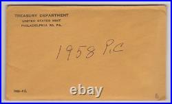 31 x Unopened Sealed 1958 U. S. Proof Coin Sets inc. 3 Silver Coins each 02941L