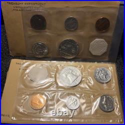 4 Proof Sets 1961 & 1962 Opened 1963 & 1964 Sealed Proof Sets