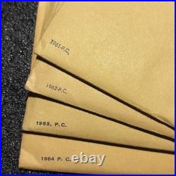 4 Proof Sets 1961 & 1962 Opened 1963 & 1964 Sealed Proof Sets